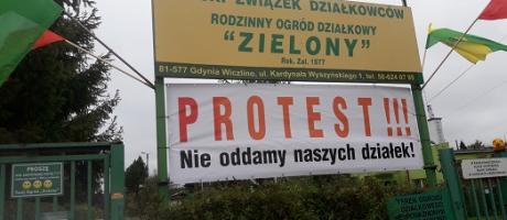 Działkowcy zapowiadają protest pod urzędem